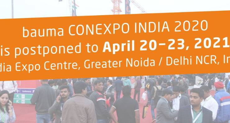 bauma CONEXPO INDIA is postponed to April 2021– Messe Muenchen Shanghai